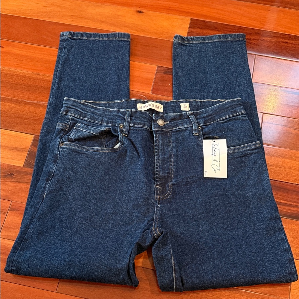 NWT Hawk’s Bay Navy Blue Straight Leg Jeans